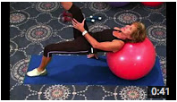Pilates Based Core Conditioning Exercises with Stability Ball UTILIZING WEIGHTS  17:25min